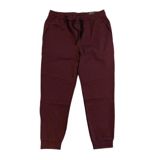 Member's Mark Men's Double Knit Stretch Zip Pocket Active Jogger Wine XL