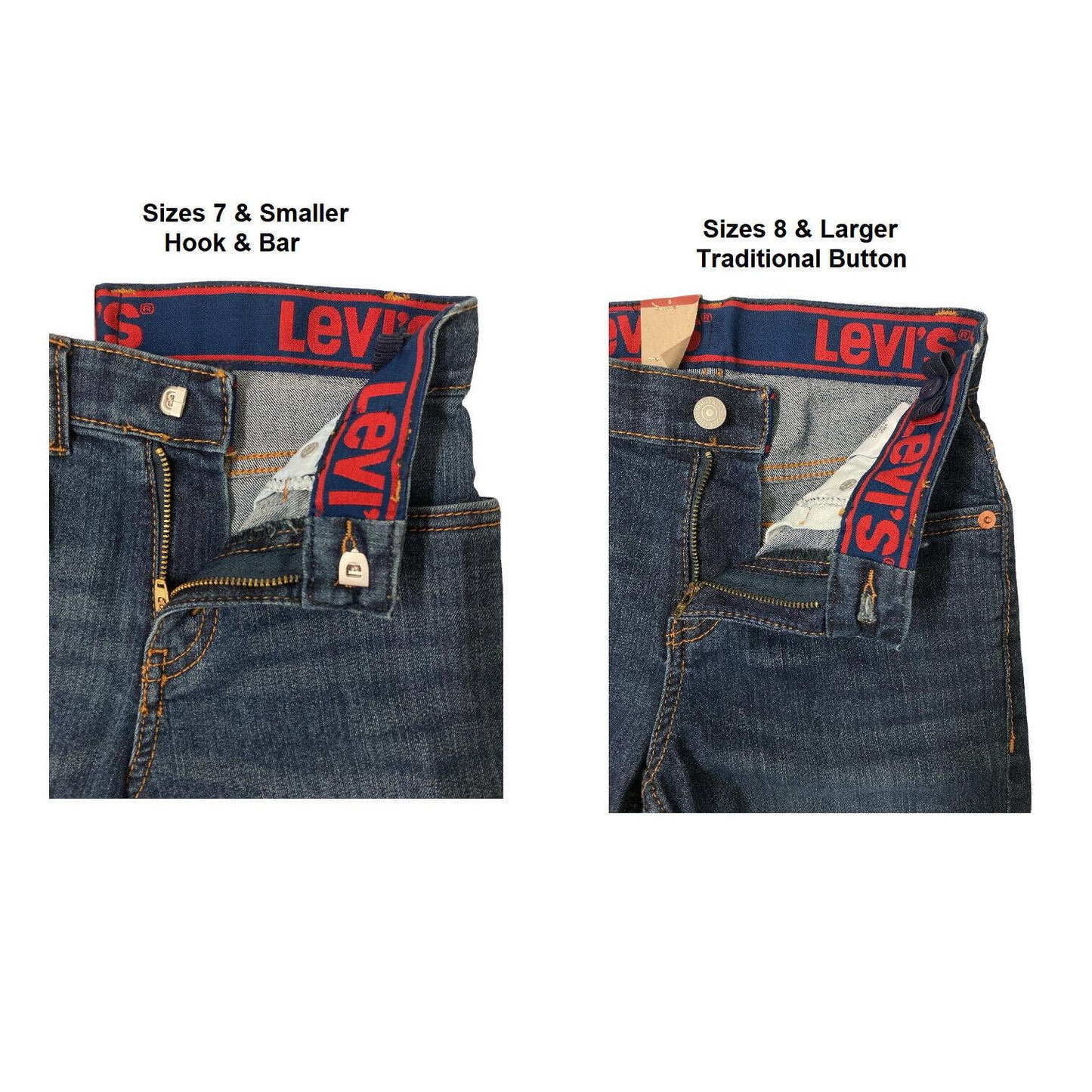 Levi Boy's 511 Adjustable Waistband Stretch Denim Shorts