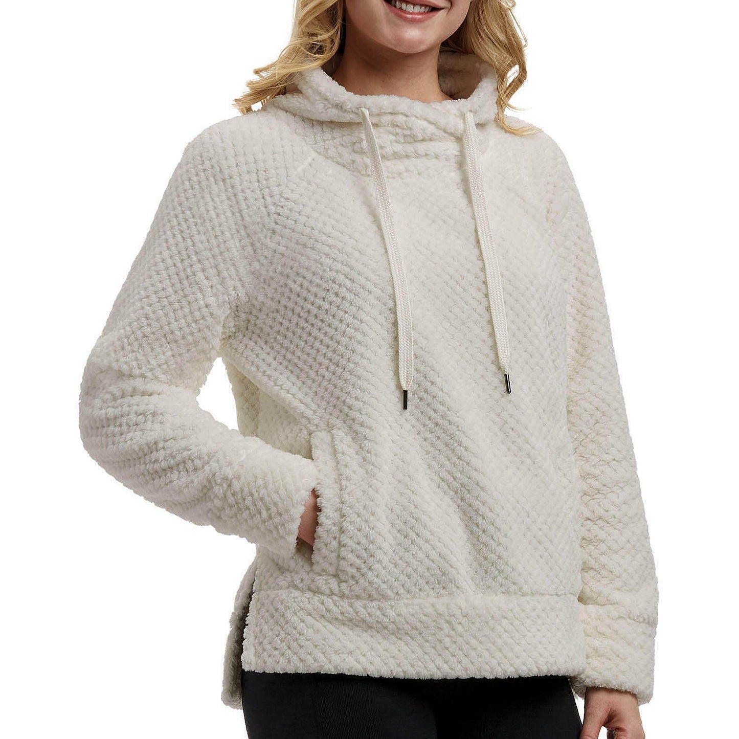 Member's Mark Women's Textured Plush Pullover Cowlneck Top