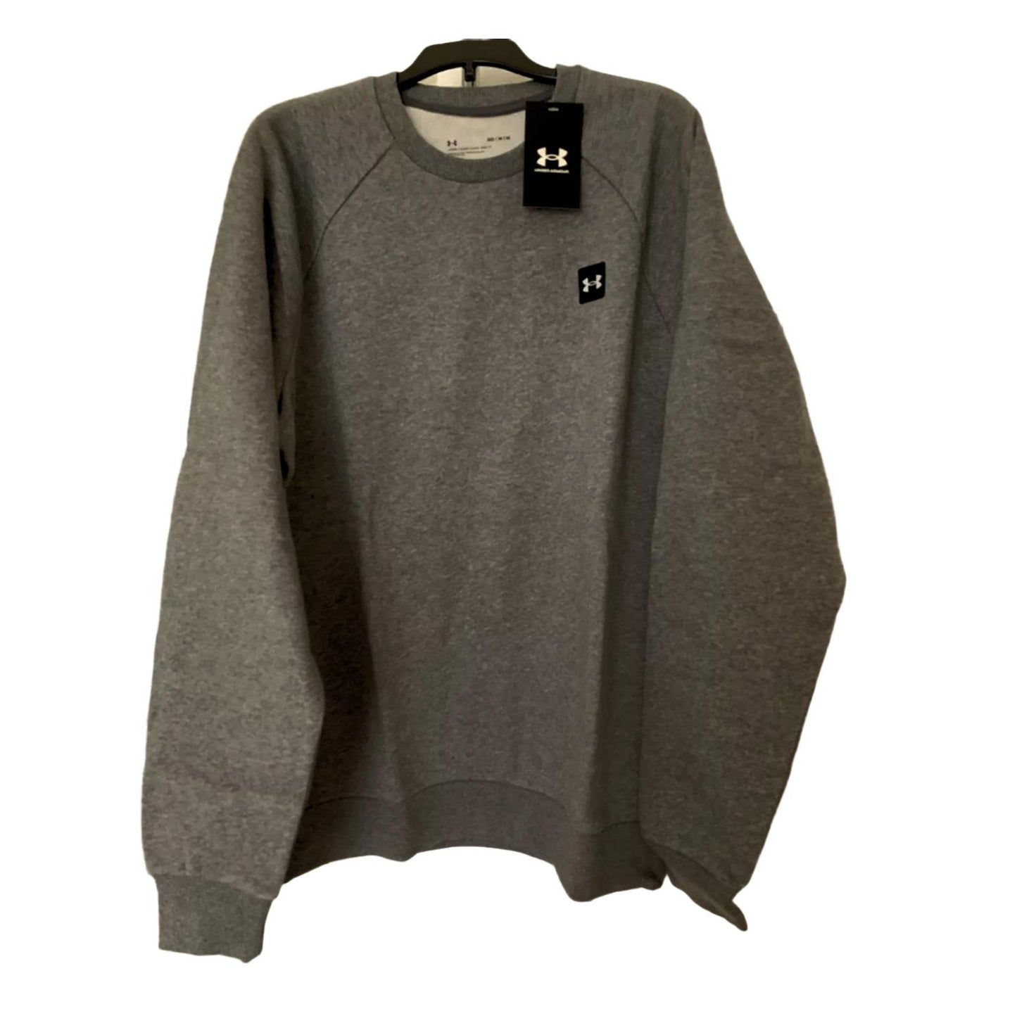 Under Armour Men's UA Rival Fleece Logo Crewneck Sweatshirt Gray L