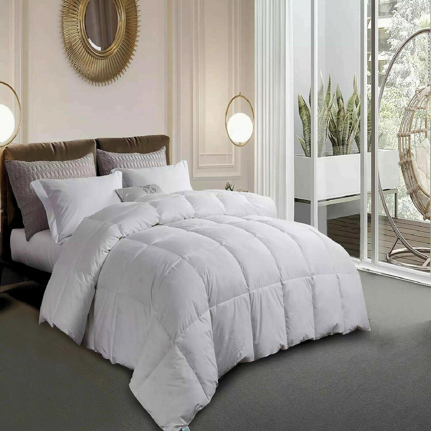 Martha Stewart 100% Cotton White Feather and Down Comforter Full / Queen