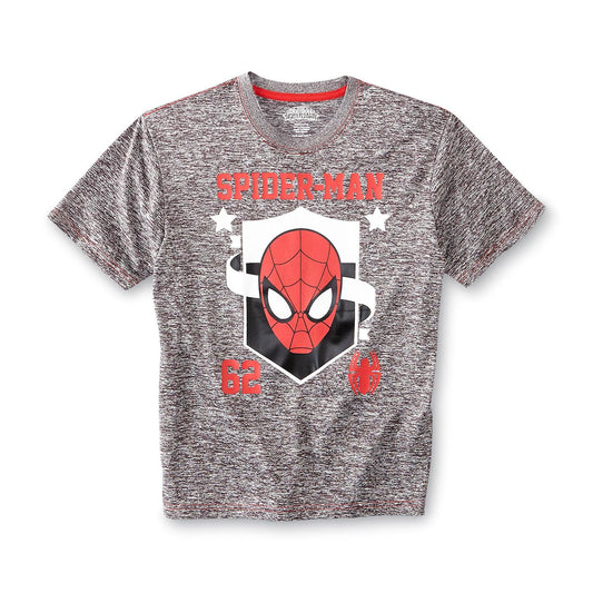 Spider-Man Boys Short Sleeve Graphic T-Shirt Gray