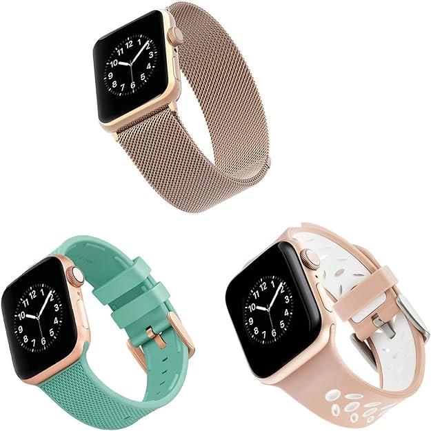 WITHit Bands for 38mm or 40mm Apple Watch, 3 Pack