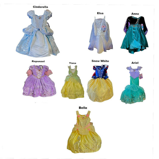 Disguise Girl's Prestige Disney Princess Dress Pretend Play Costume Dress-Up