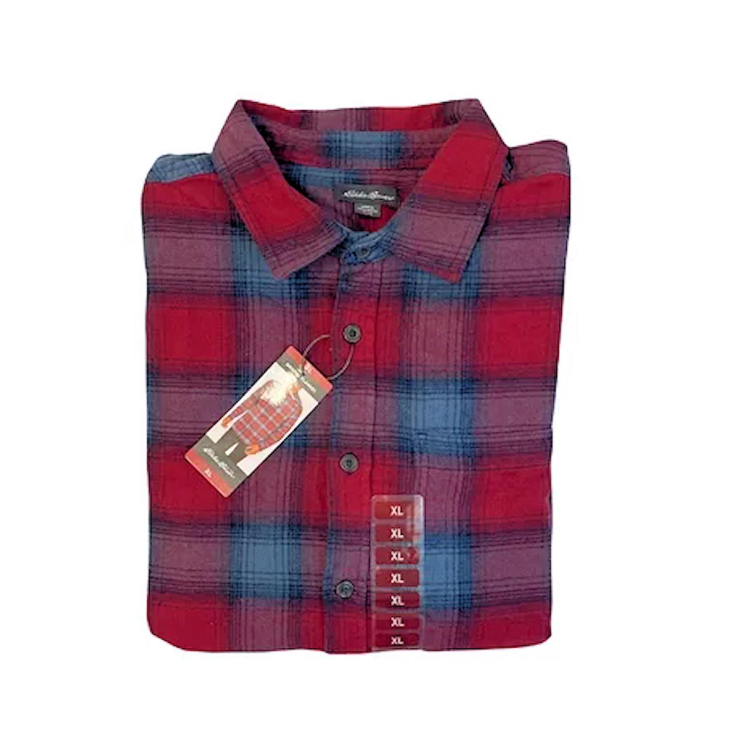 Eddie Bauer Men's Bristol Plaid Button Up Flannel Shirt