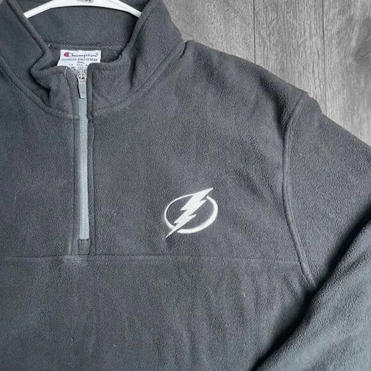 Tampa Bay Lightning Champion 1/4 Zip Pullover Sweatshirt Black Fleece