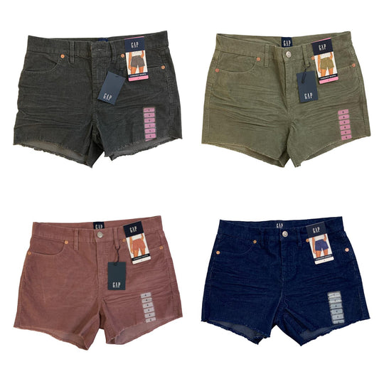GAP Women's Frayed Hem 4" Inseam Corduroy Shorts