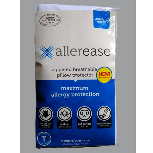 AllerEase Maximum Bedbug and Allergy Protection Pillow Protector Standard/Queen