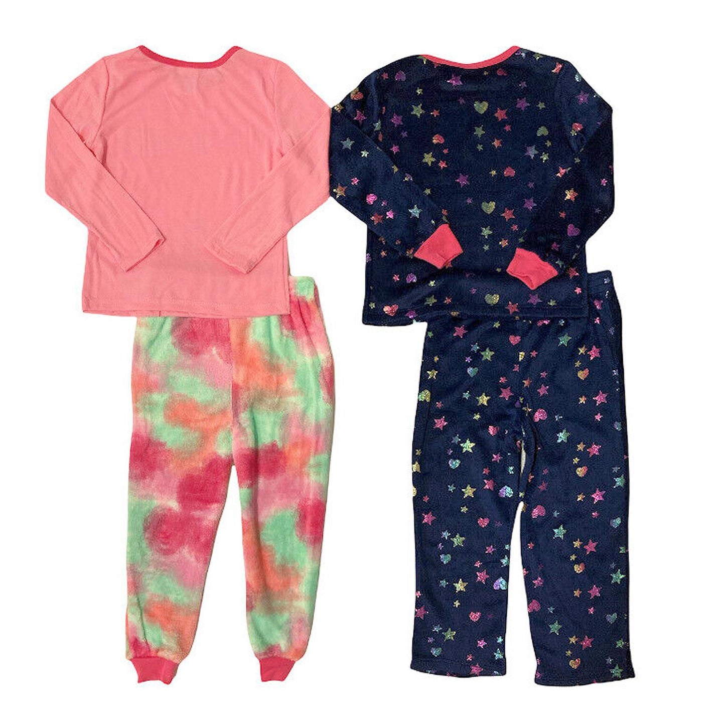 Member's Mark Girl's 4 Piece Plush & Super Soft Fleece Pajama Set