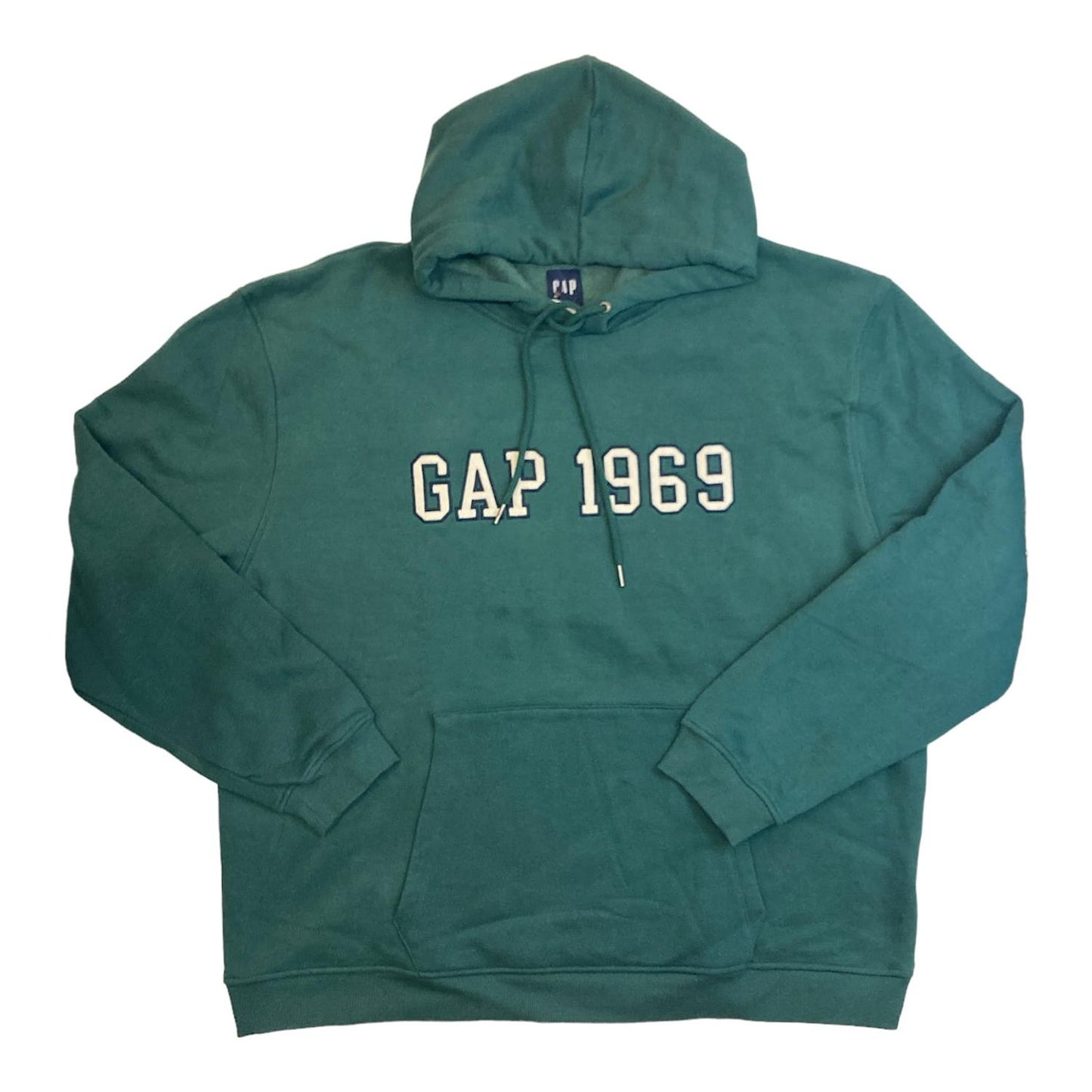 GAP Men's Varsity Inspired 1969 Logo Long Sleeve Hoodie