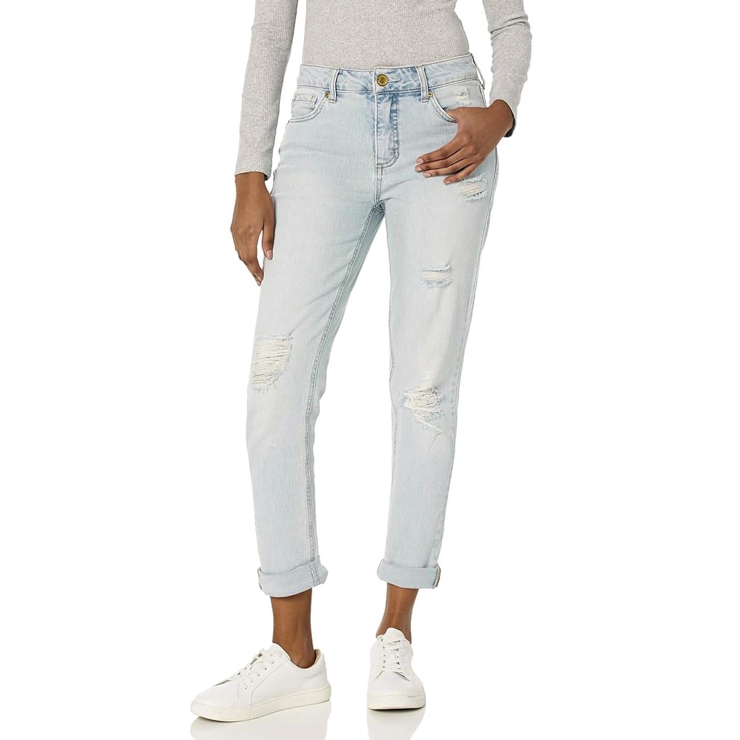 Seven7 Ladies Weekend Slim Fit Straight Leg Jeans