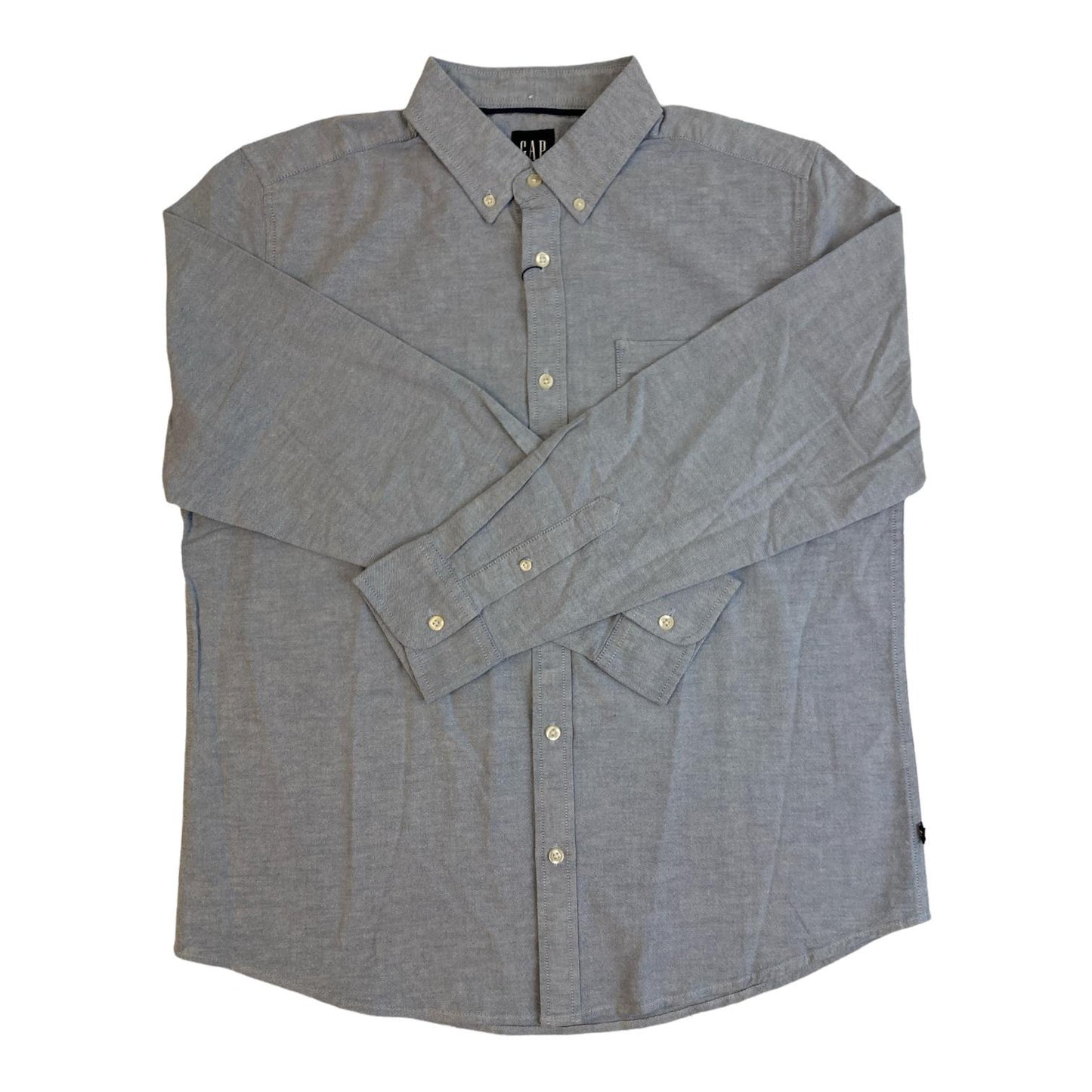 Gap Men's Long Sleeve Easy Relaxed Fit Button-Down Oxford Shirt