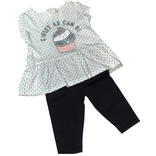 Carter's Girl's "Sweet As Can Be" Cupcake Tunic & Leggings Set