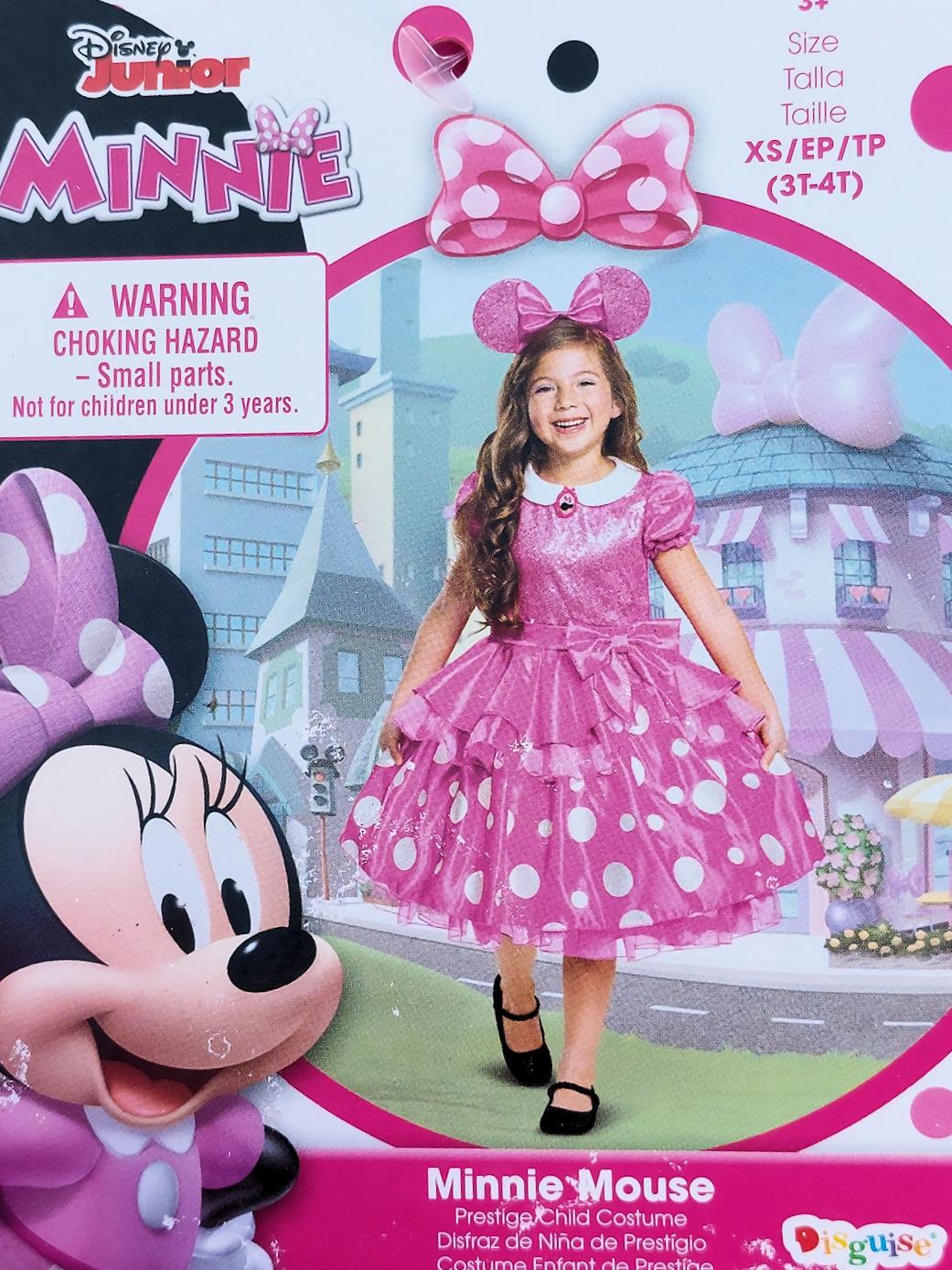 Disguise Girl's Disney Jr. Minnie Mouse Dress Pretend Play Costume Dress-Up