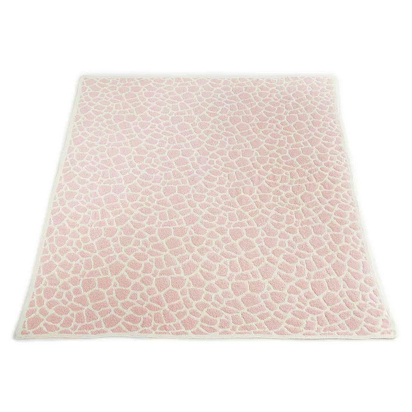 Crafted by Catherine 60x70 Cozy Knit Throw in Giraffe Pink