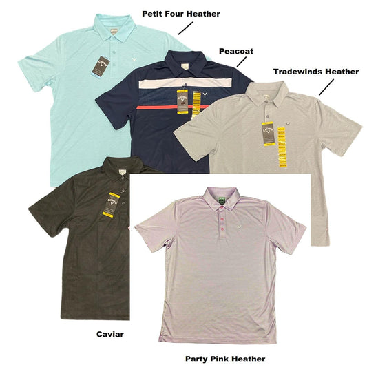 Callaway Opti-Dry Moisture Wicking Men's Golf Performance Polo Shirt