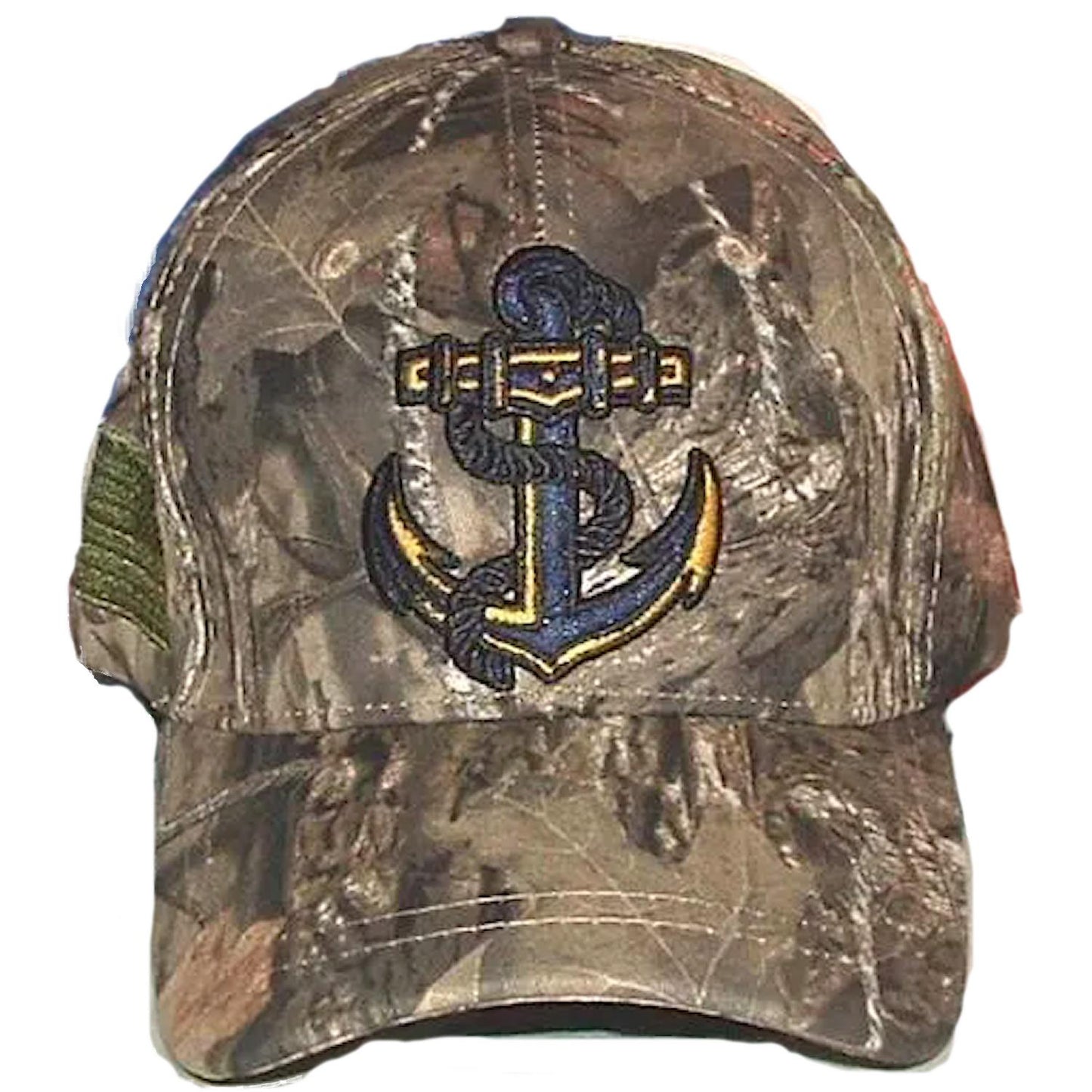 US Navy Anchor Licensed Mossy Oak Break-UP Country Camouflage Military Approved Ball Cap