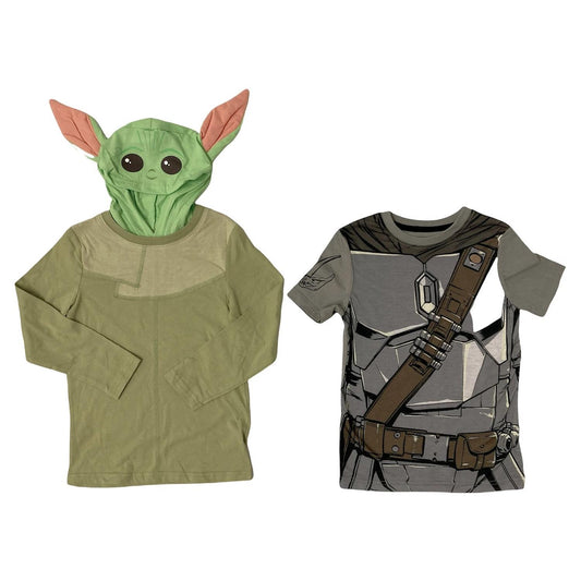 Star Wars The Mandalorian Baby Yoda Boy's Hoodie & T-Shirt Set 4