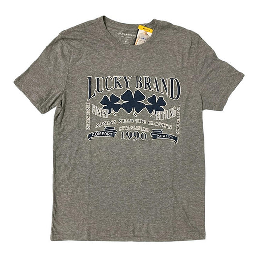 Lucky Brand Men's Lightweight Short Sleeve Graphic T-Shirt (Grey, M)