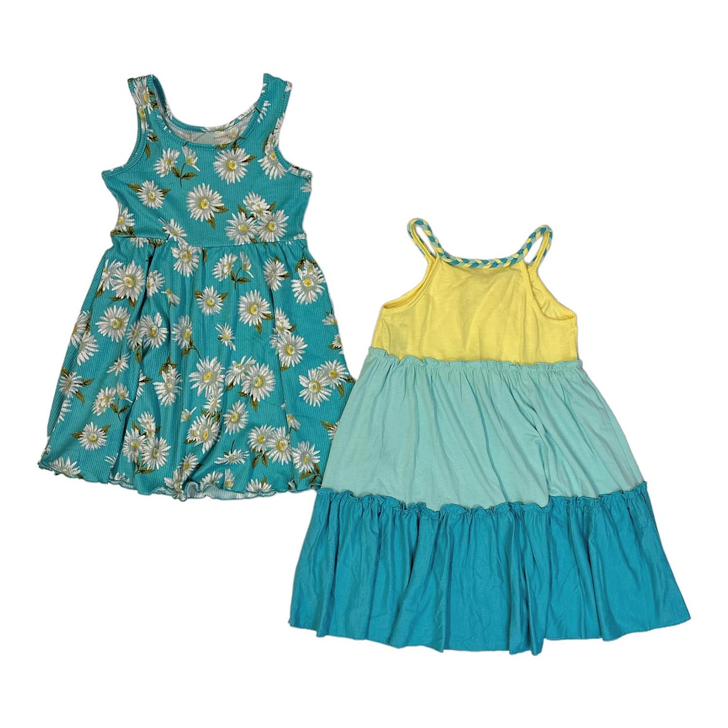 Zunie Girl Girl's 2-Pack Soft Knit Sleeveless Any Occasion Dresses Sundress