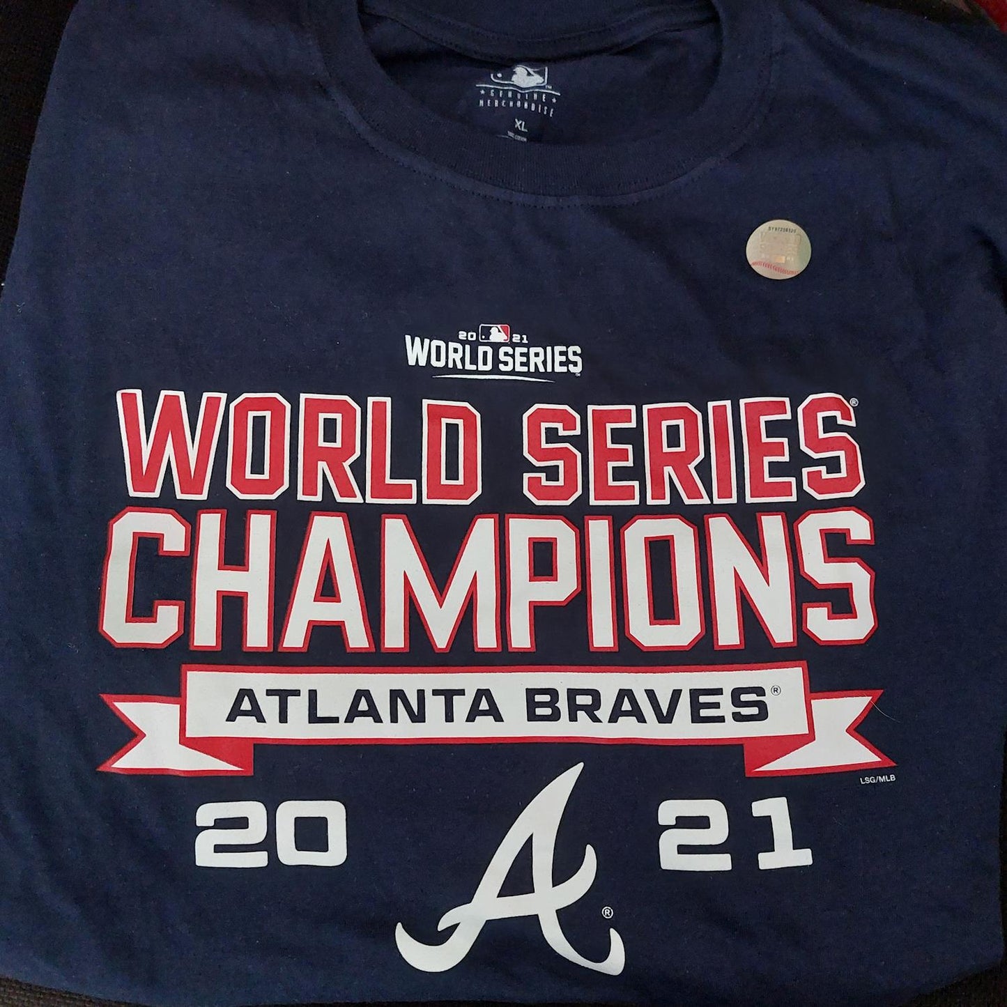 Atlanta Braves 2021 World Series Champions T-Shirt Genuine Merchandise