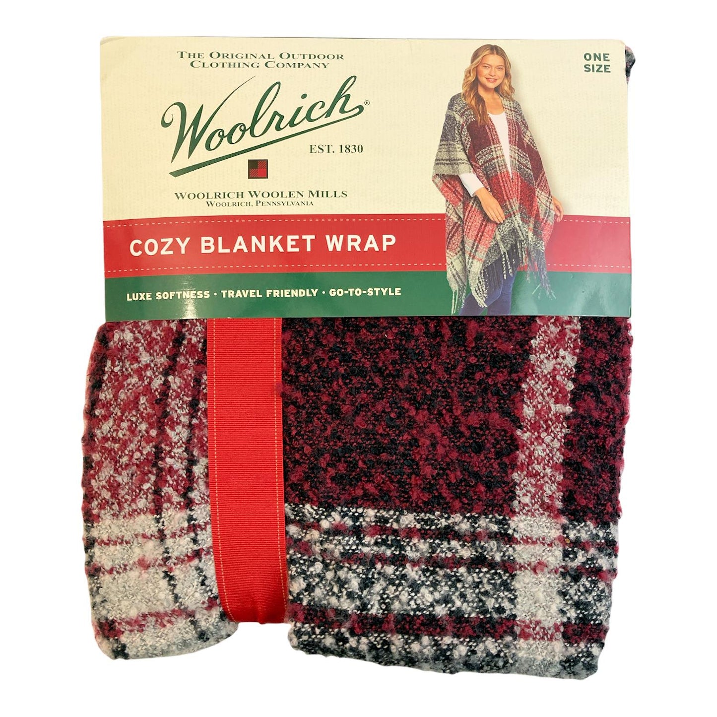 Woolrich Women's One Size Blanket Wrap Shawl Cape Poncho Choose Style