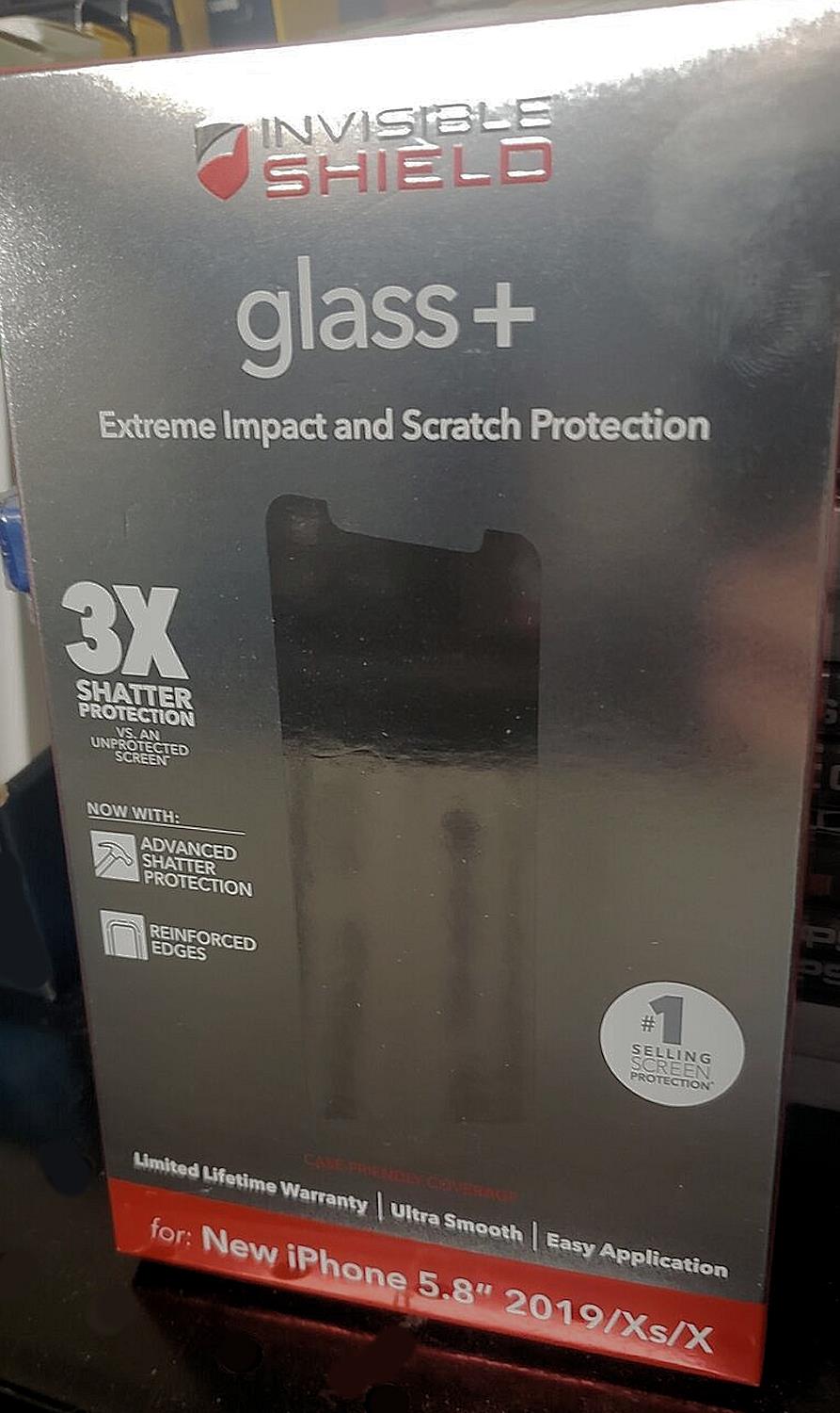 Zagg Invisible Shield Glass+ for NEW iPhone 5.8" 2019/Xs/X