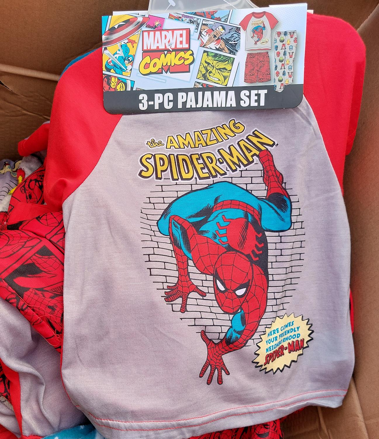 Marvel Comics Spider-Man Short Sleeve 3 Piece Pajama Set