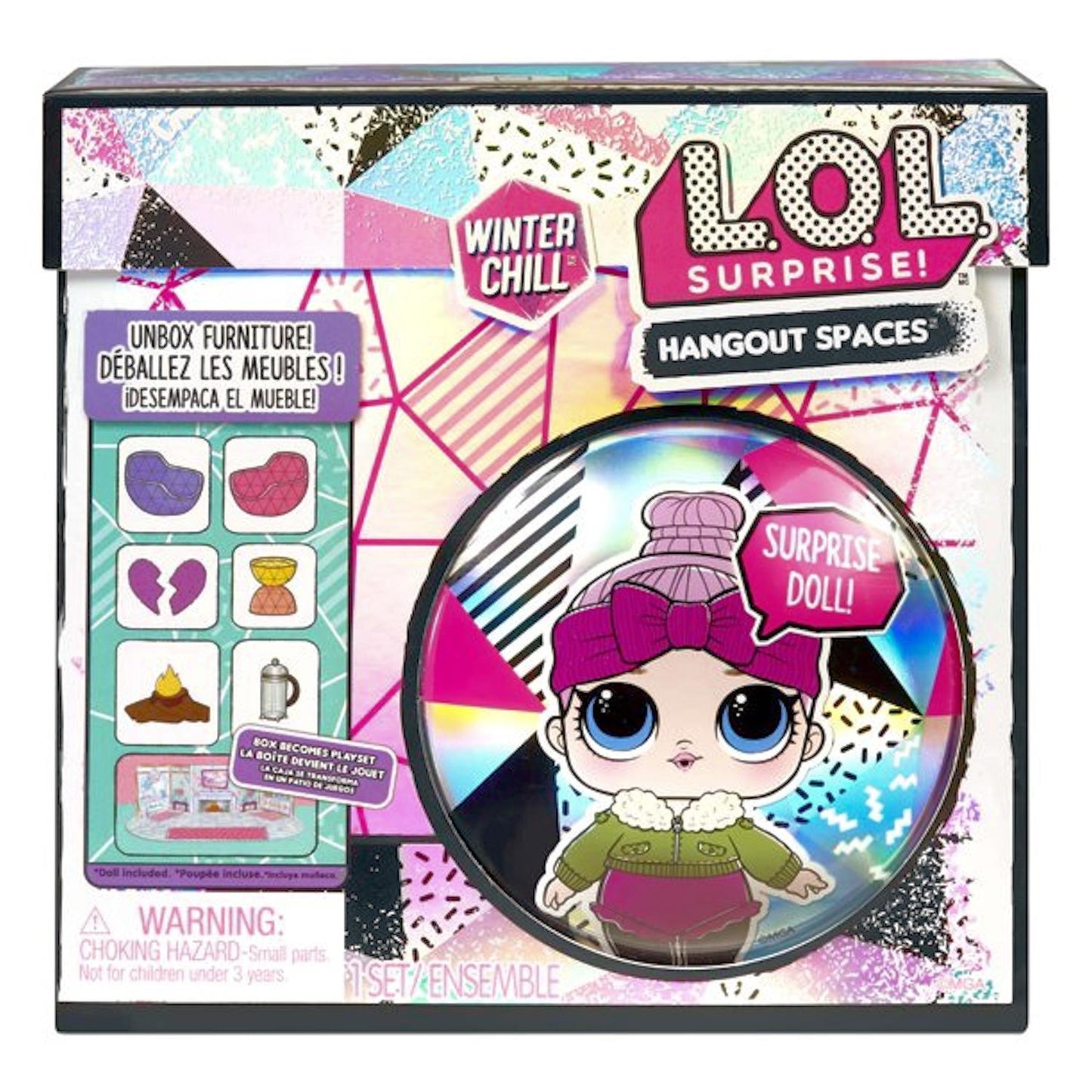 LOL Surprise Winter Chill Hangout Spaces Furniture Playset Choose Doll