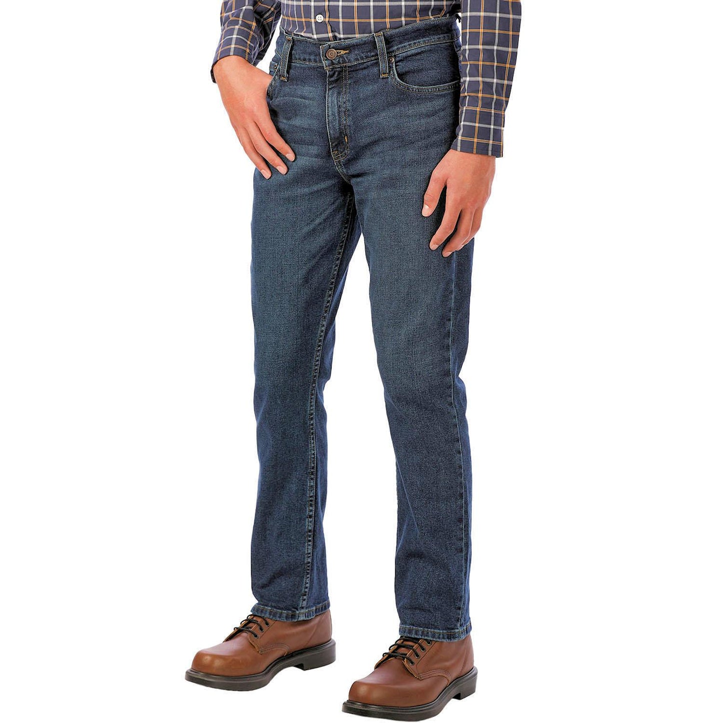 Member's Mark Men's Straight Fit Premium Stretch Denim Jeans, 5 Pocket
