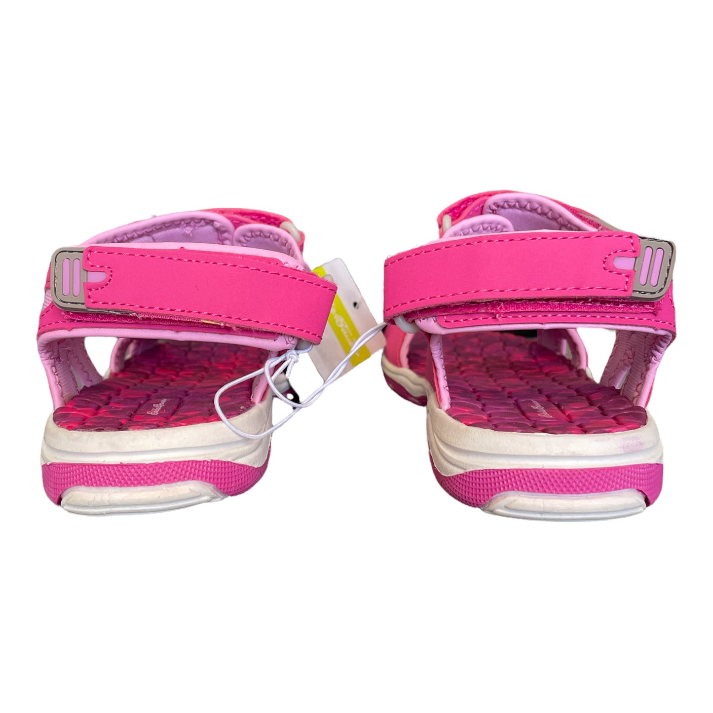 Eddie Bauer Big Girl's Adjustable Strap River Sandal, Hot Pink Tie-Dye