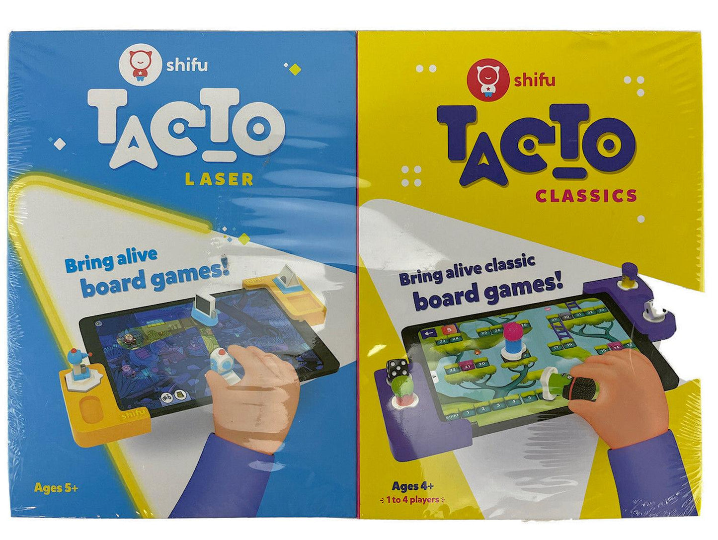 Shifu TacTo 2-in-1 combo Laser+Classics Board Games - Tablet Not Included